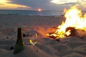 Wine and beach bonfires