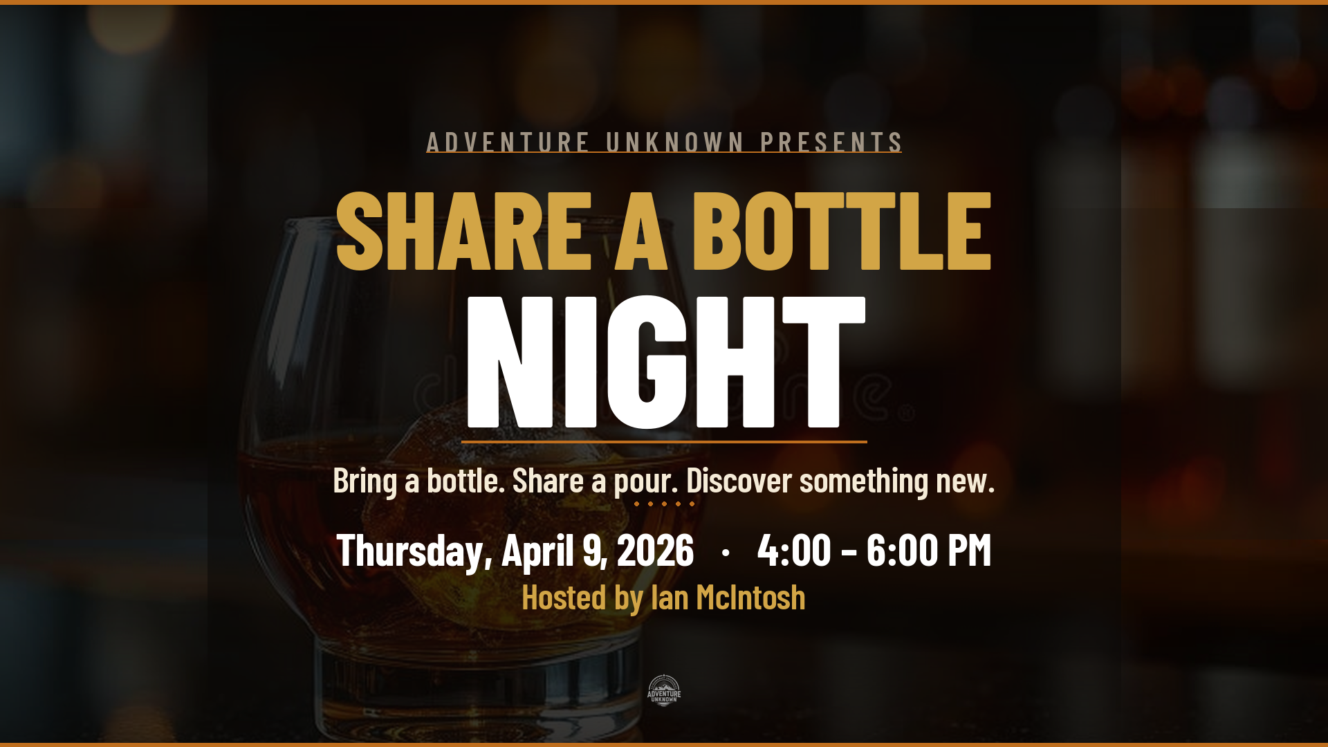 Share A Bottle hosted by Ian McIntosh