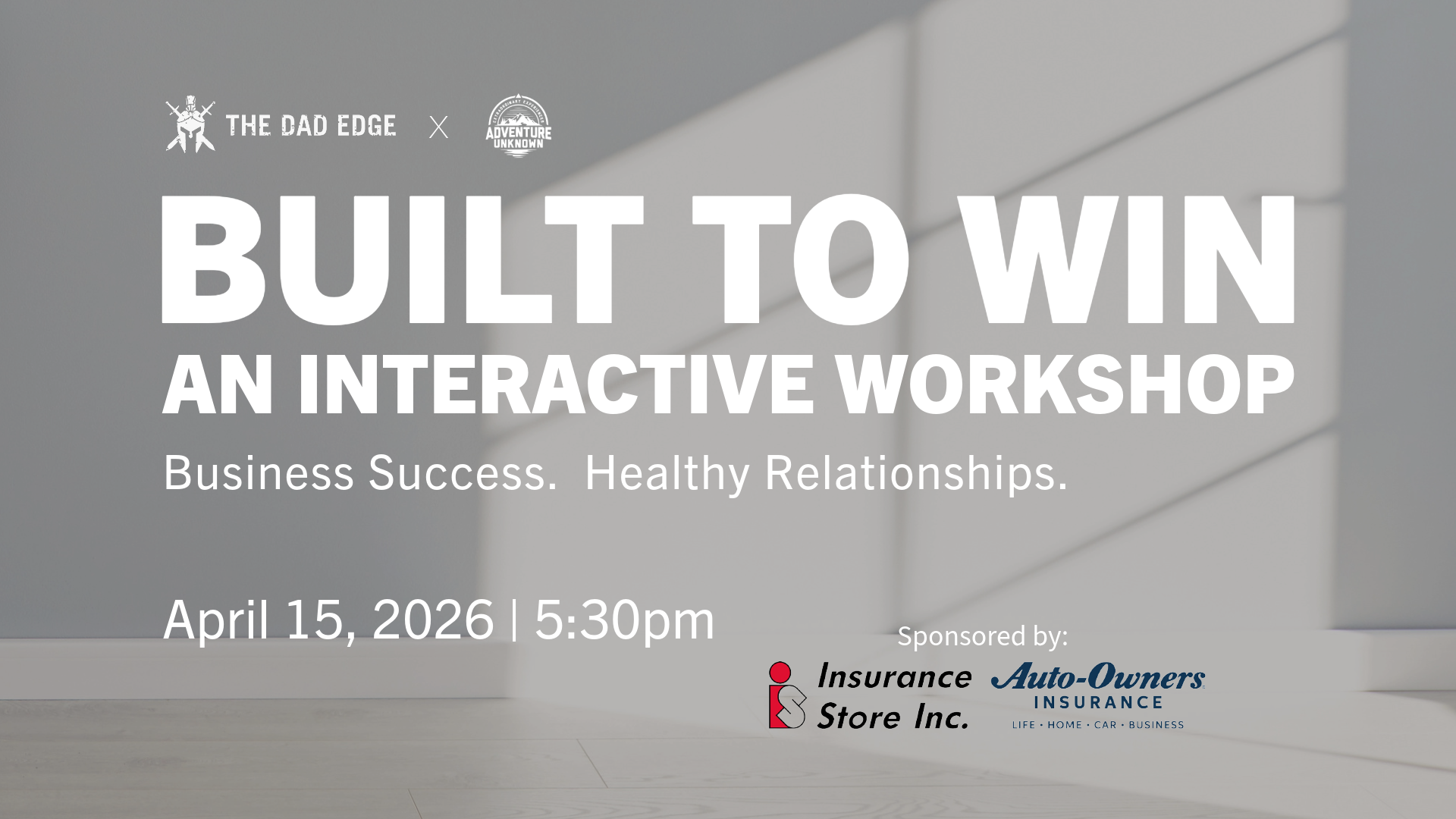 Built to Win: Business Success and Healthy Relationships.