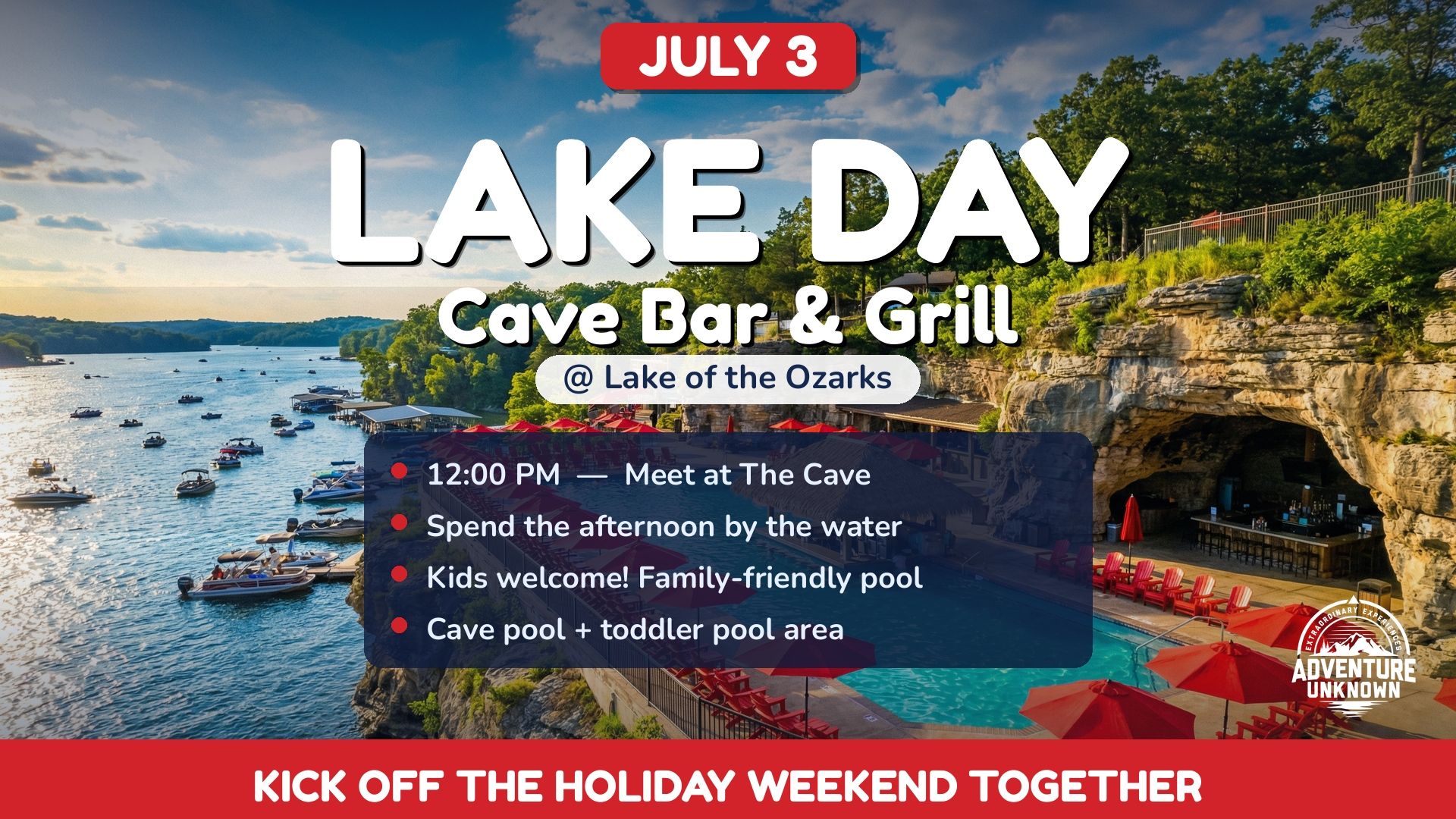 Lake Day at Cave Bar & Grill