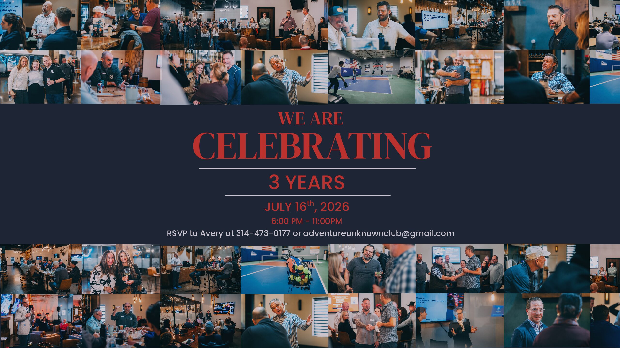 3 Year Anniversary Celebration