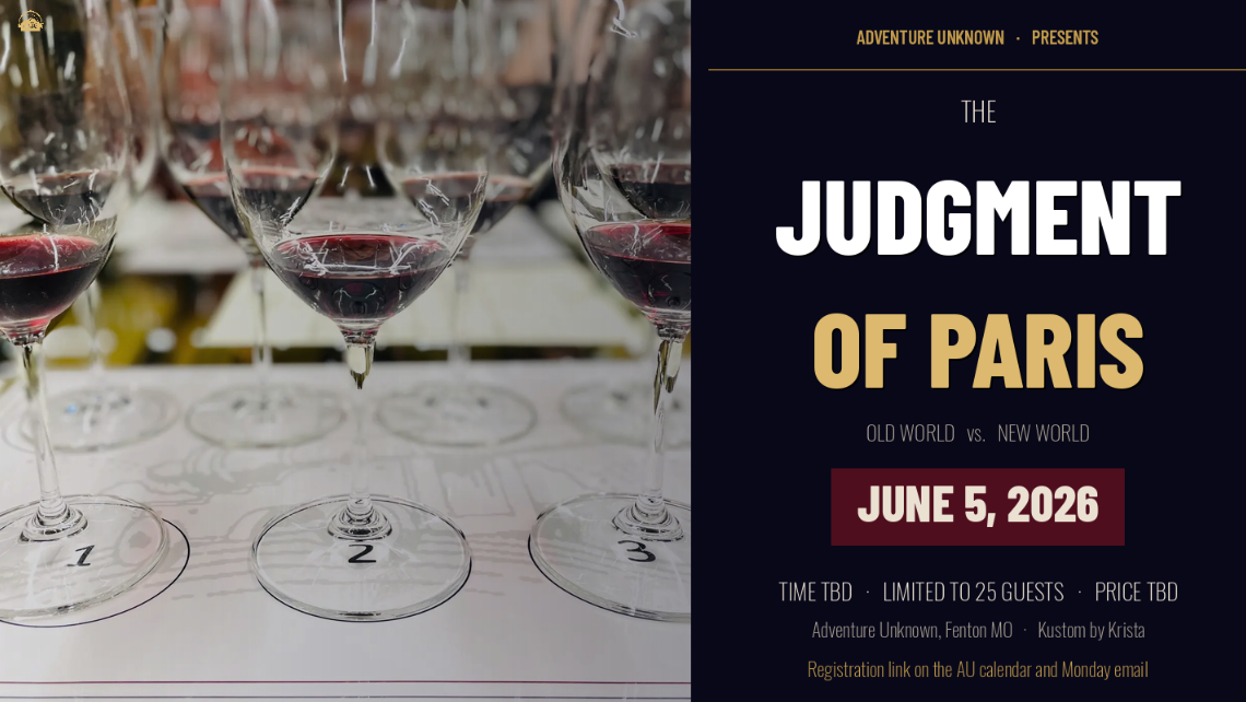 The Paris Blind Tasting - Old World vs. New World Wines